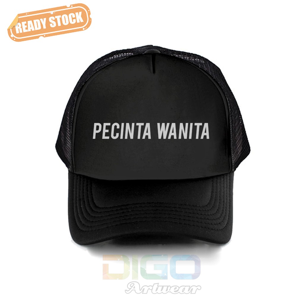 Bisa Cod Topi Trucker Pecinta Wanita Kata Kata Lucu Cinta