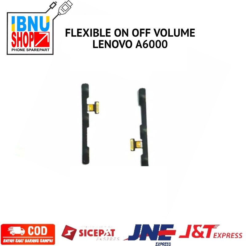 Flexibel flexible on off volume Lenovo A6010 A6000 A6020 K5 PLUS Fleksibel on of vol tombol power