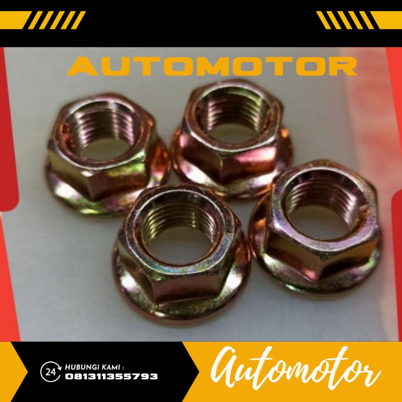 Mur kuping kunci 17 Mur Flange m12