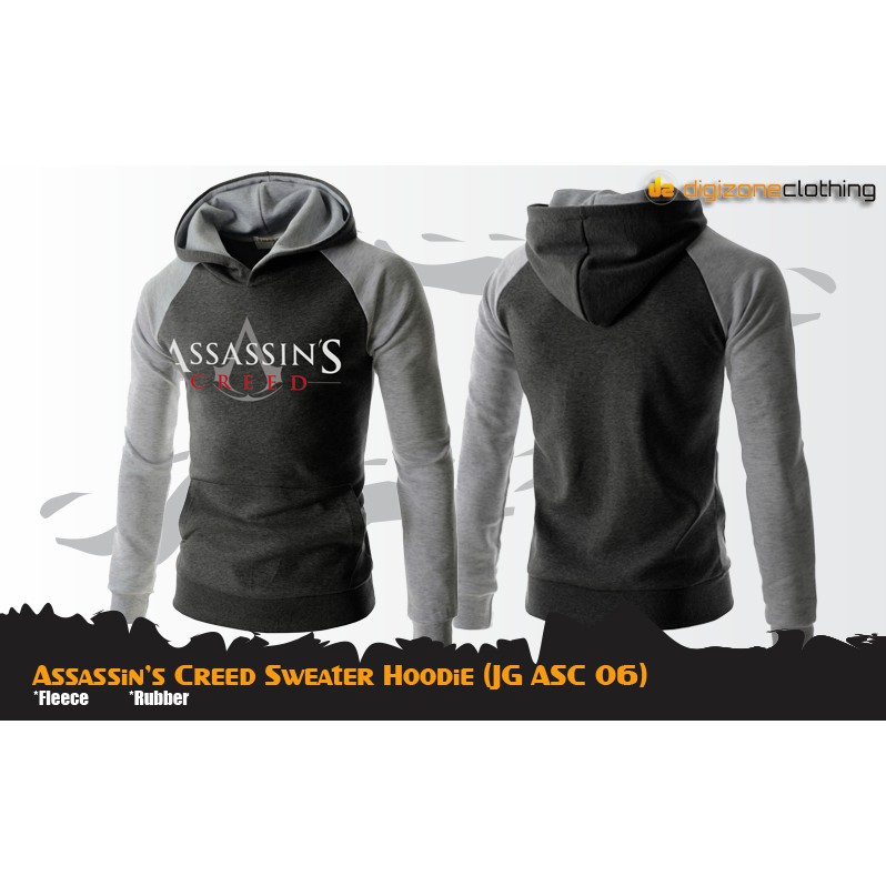 JAKET ANIME GAME ASSASSIN'S CREED SWEATER JACKET HOODIE (JG ASC 06)