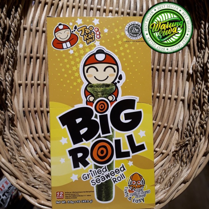 

tao kae noi big roll spicy grilled squid flavour isi 12 x 3,6 gram