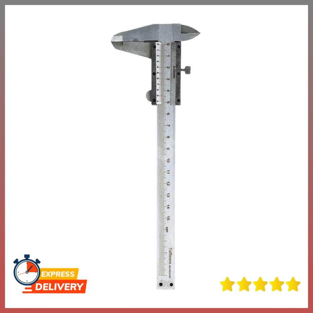 

Jangka Sorong Stainless Steel Vernier Caliper Gauge Micrometer 15CM - JIG-RE0150 - Silver