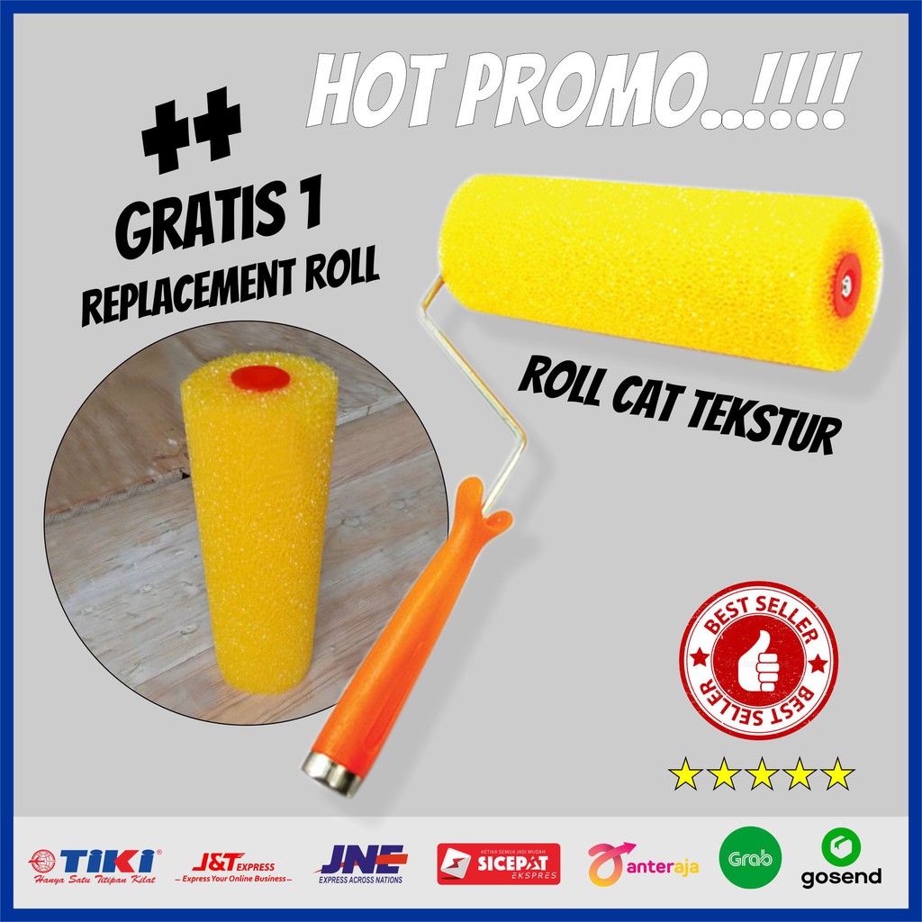 Jual Roll Cat Tekstur Spons Tambahan Untuk Pengecatan Tekstur Gamma