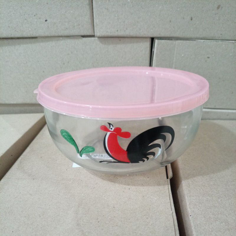 Mangkok Ayam Kaca Tutup