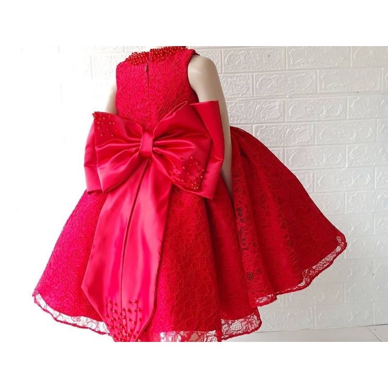 Dres Brukat Anak Mewah Baju Ultah Anak Premium Baju Pesta Anak