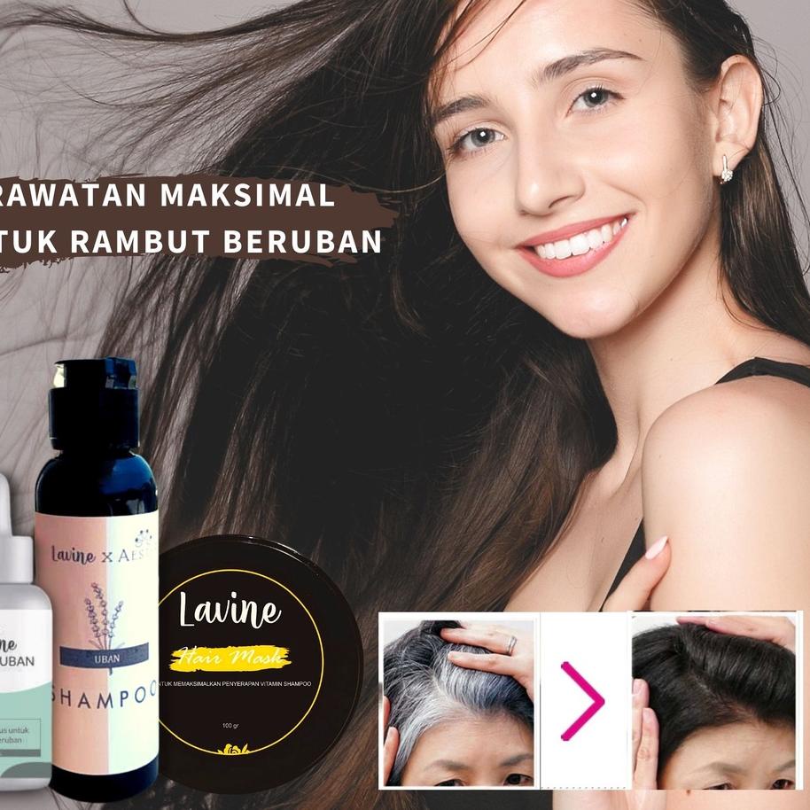 Promo  Lavine Shampo Uban - Penghilang Uban permanen #