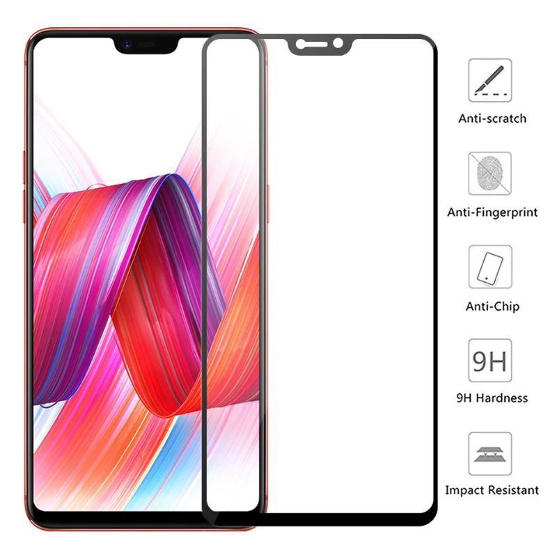 Tempered Glass 9D Oppo R15 / R15 Pro Anti Gores Oppo R15 Pro Full