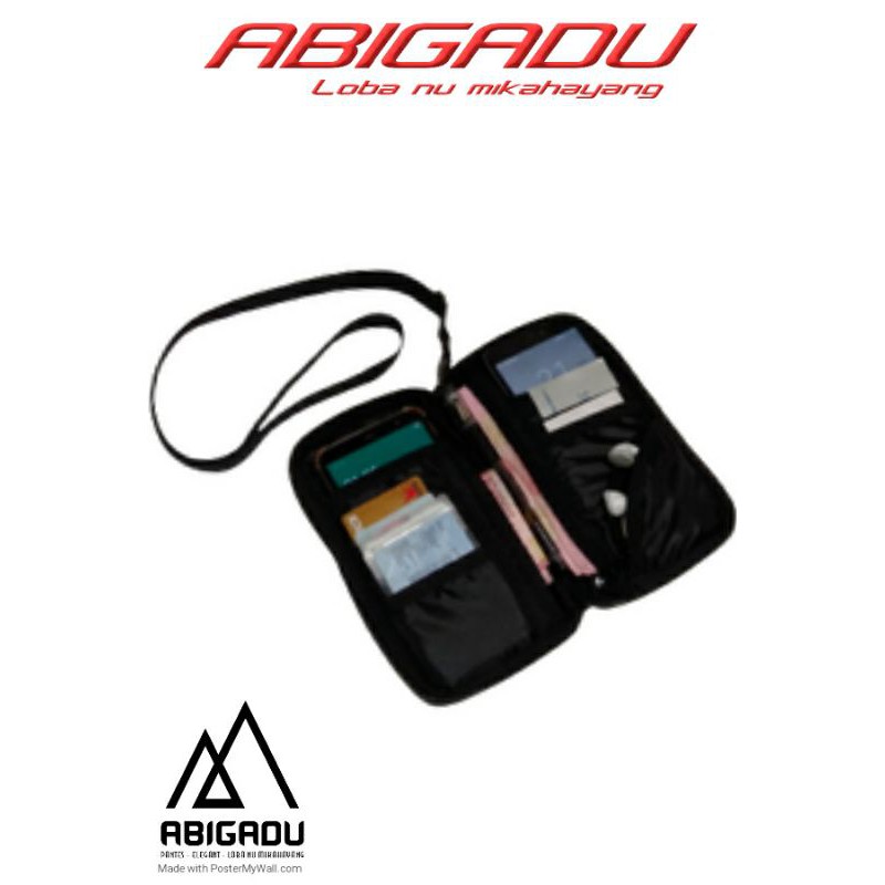 dompet hp/hanging wallet hp/kartu anti air/gantungan leher waterproof pria &amp; wanita | Abigadu