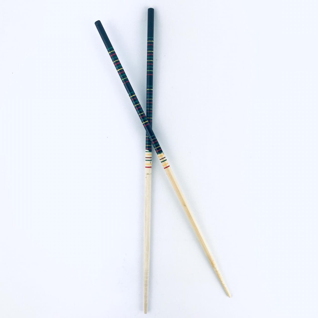 Reno / Kabuki Chopstick / Sumpit Kayu Bambu Panjang Motif  / 33cm