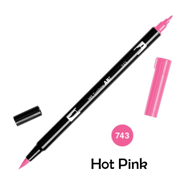 

ABT Tombow Dual Brush Pen - 743 Hot Pink