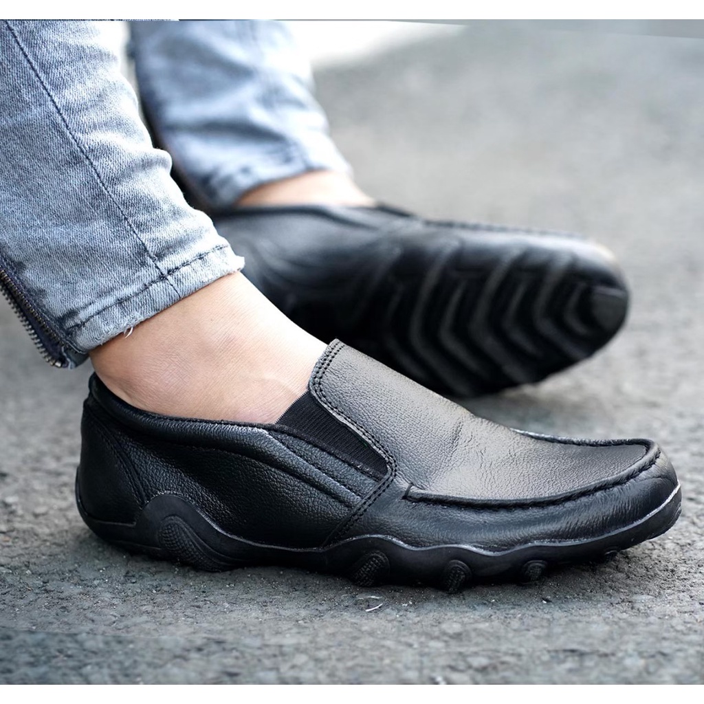 BURAY X SEPATU SLIP ON PRIA LOAFER DEWASA WARKA BARAN KULIT ASLI ORIGINALCASUAL FORMAL SLIP ON PRIA KERJA KANTOR GURU PNS PESTA RESMI NYAMAN || SLIP ON PRIA PANSUS BERKUALITAS 2021