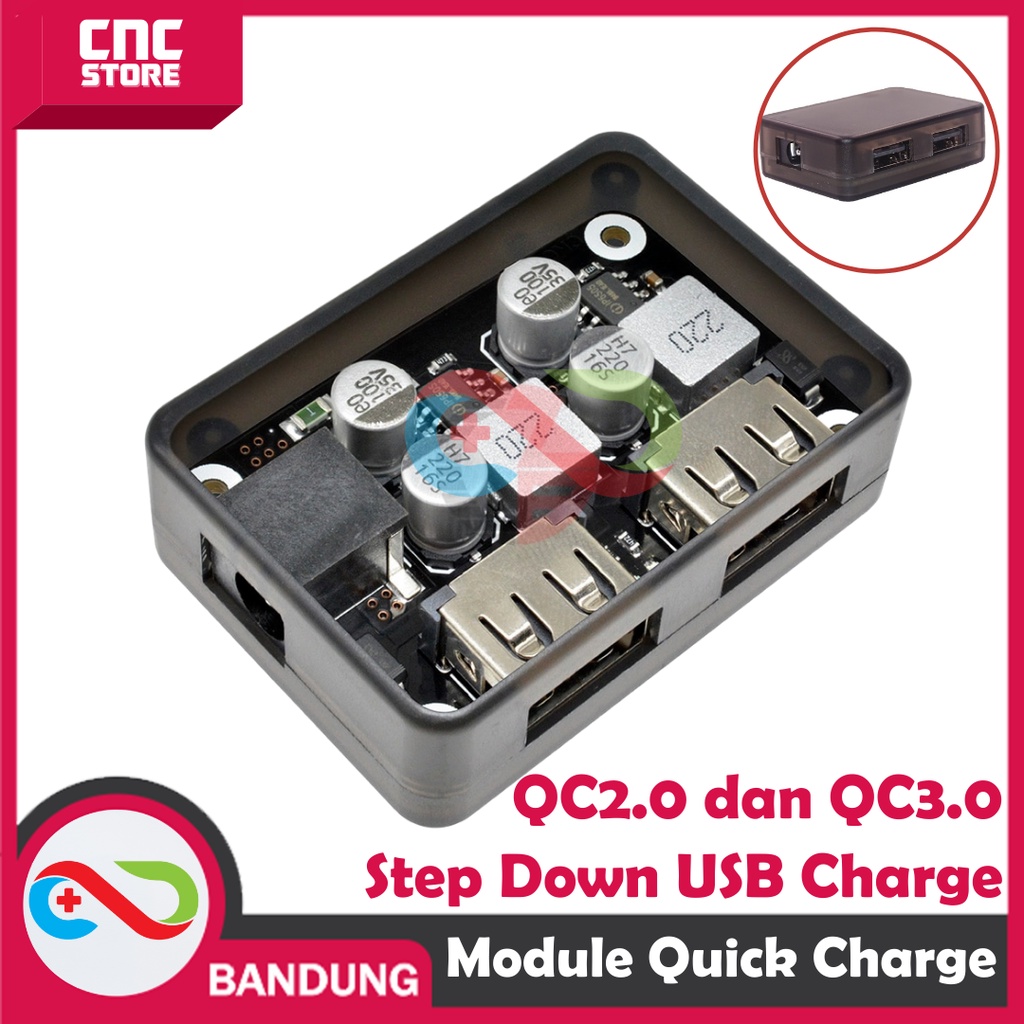 DIY MODULE STEP DOWN FAST CHARGING 2CH 10-30V QC3.0 QUICK CHARGE QC2.0