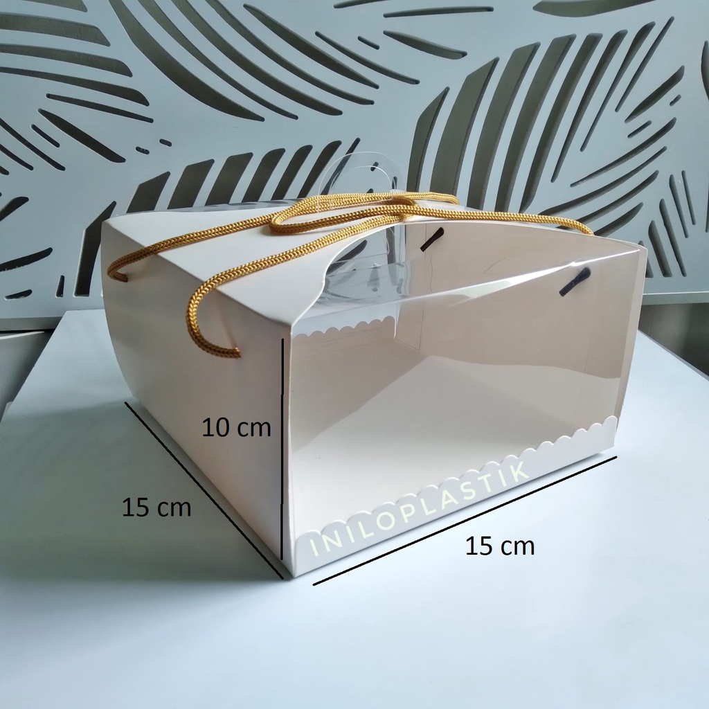 

Box Mika Pudding MBX 15x15x10 / Dus Tart / Box Parcel Window / Box Mika Polos @5pcs