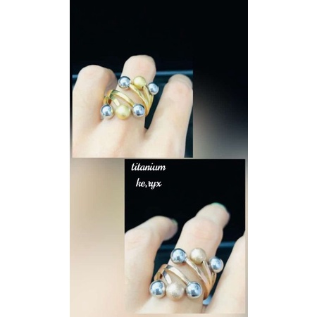 cincin titanium asli awet cantik tahan lama bisa dipakai mandi