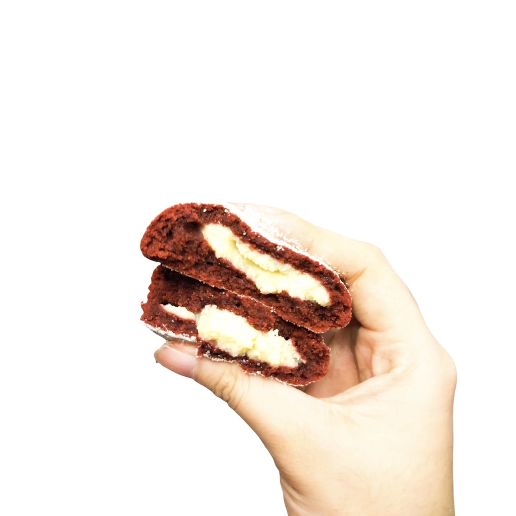 

Red Velvet Crinkle Cookies with Cream Cheese Filling