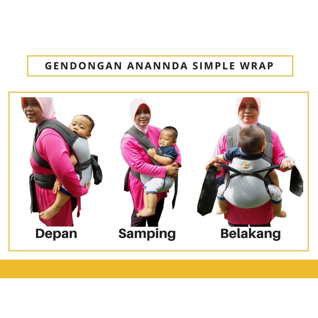 Ananndapers Simple Wrap - Gendongan Bayi