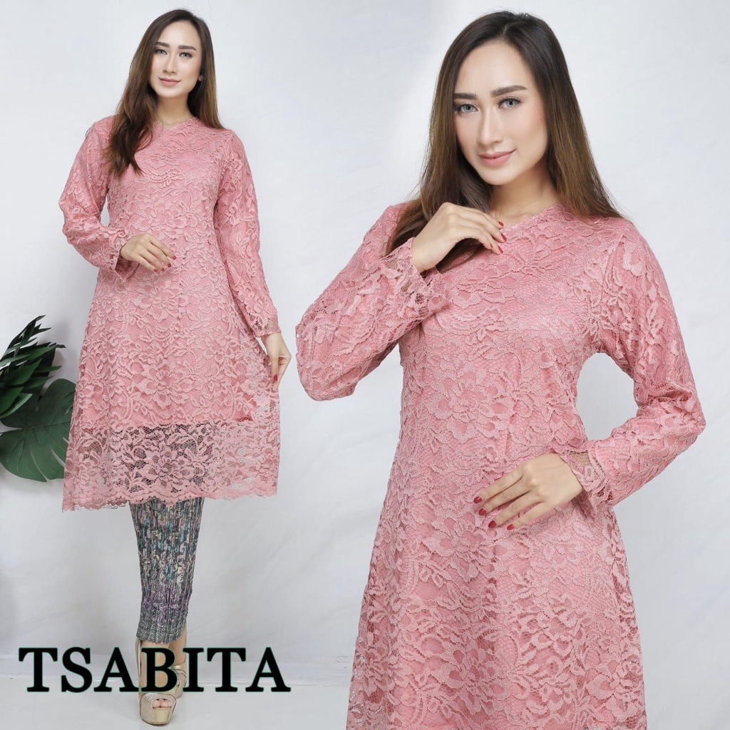 Setelan Kebaya Modern Longcape Brukat / Tunik Brukat / Kebaya Kurung Brokat