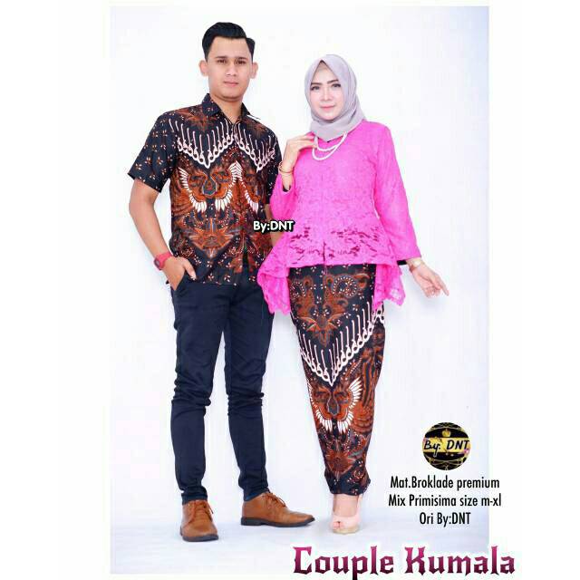 SHOPASHOP SOLO - Batik couple Kumala setelan kebaya brukat kebaya modern baju muslim pakaian muslim