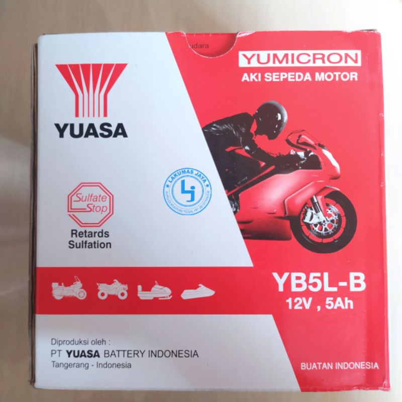 #PROMO Accu / Aki Motor Yuasa YB5L-B Aki Basah MURAH