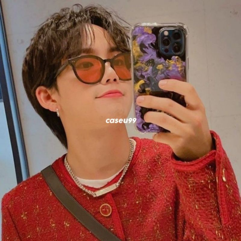 indie Sunglasses kacamata konser hitam viral jaman now Korea Hyusuk jihoon haruto Asahi jungwoo jaemin retro // kaca warna warni candy red merah kuning yellow tea Hitam orange transparan bening ganggang frame hitam