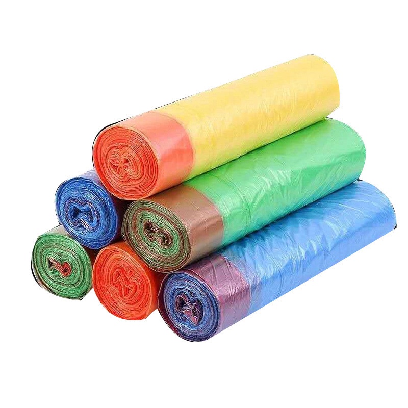 [XOQ] PLASTIK SAMPAH ROLL DENGAN TALI UKURAN 45X50CM ISI 15 LEMBAR / PLASTIK SAMPAH ROLL / KANTONG SAMPAH SEKALI PAKAI