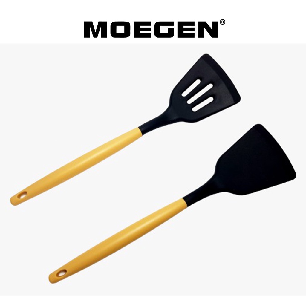 ORIGINAL MOEGEN Germany spatula silicone tahan panas /sodet silicone /sutil /  jepitan gorengan / capitan silicon / capitan makanan / penjepit capit gorengan