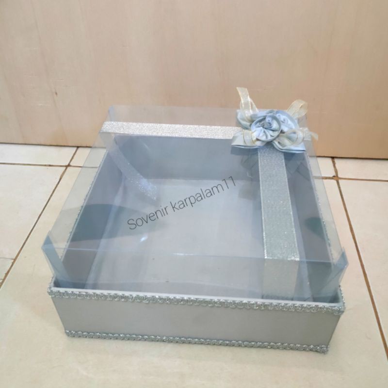Kotak Hantaran Kue / Serbaguna Mika Silver