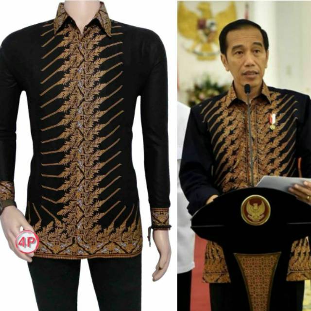 Kemeja Batik Motif Jokowi