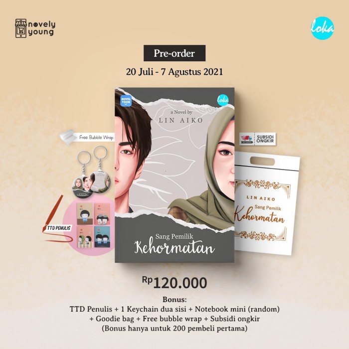 

HOT SALE!!! NOVEL SANG PEMILIK KEHORMATAN - LIN AIKO TERLARIS