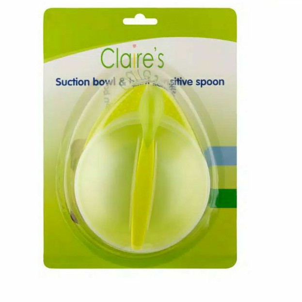 Claire's Suction Bowl and Heat Sensitive Spoon - Mangkok &amp; Sendok Bayi Set