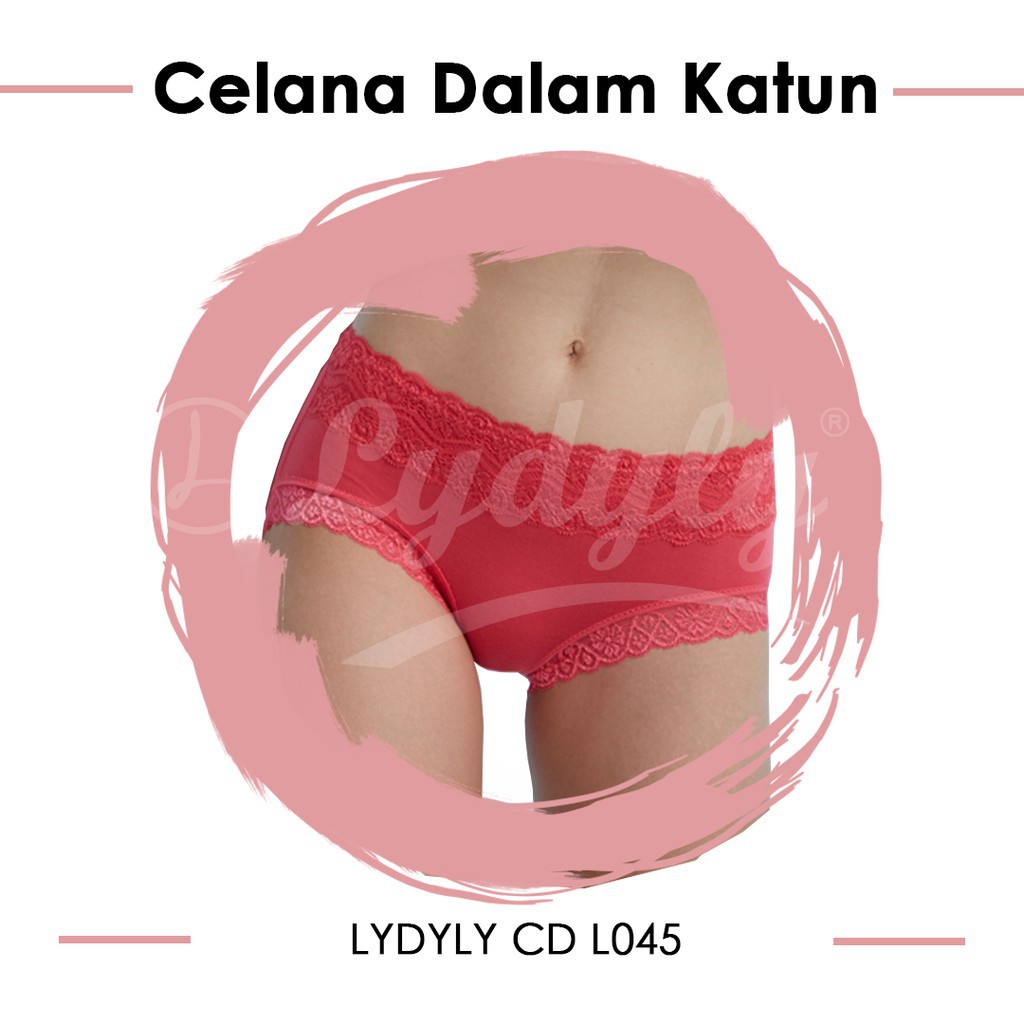 CD Lydyly LD045 Renda Bahan Licin | Celana Dalam Lydyly 045 Wanita Dewasa | Celana Wanita | Celana Short | Open Sorex Ecer