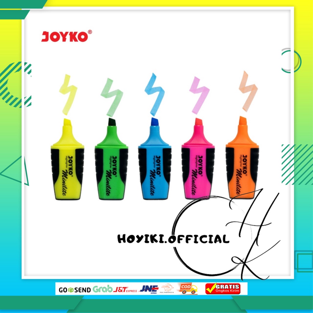 

Joyko Highlighter Minilite Penanda Berwarna Spidol Mini