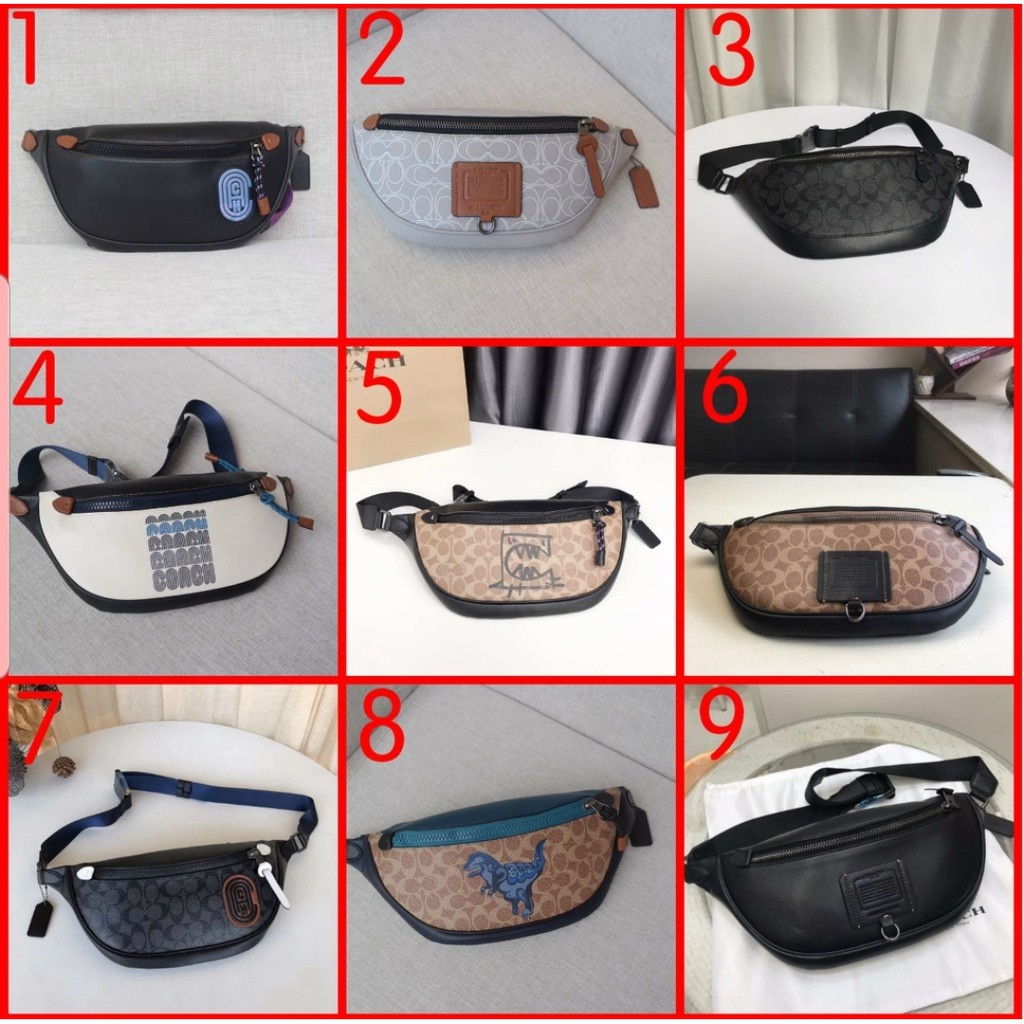 Jual [BISA COD] Coach Waistbag Tas Pinggang Pria Tas Pria Tas Selempang  Dada FULLSET Shopee Indonesia