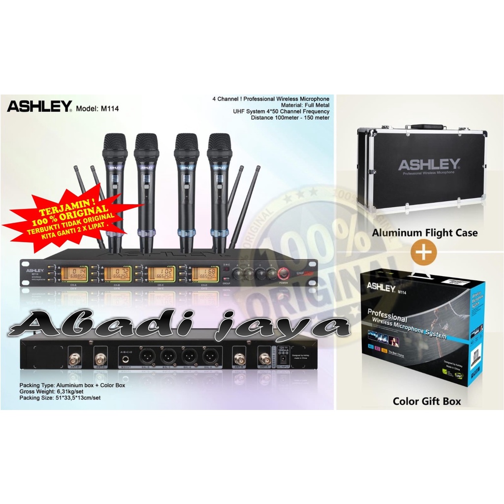mic ashley m114 mM114 M114 m114 4 mic pegang ORIGINAL