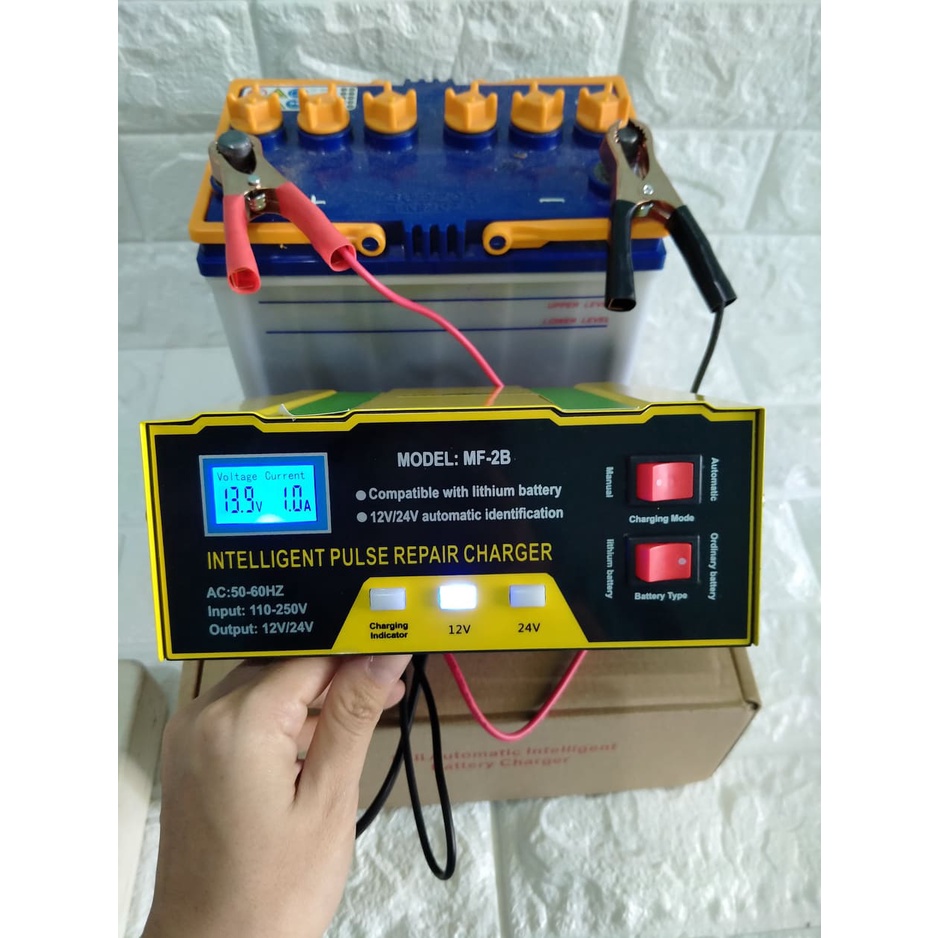 Charger Aki / Cas Aki 10A 12V-24V Otoheroes cas aki 12 dan 24 volt Otomatis Cas Aki Mobil