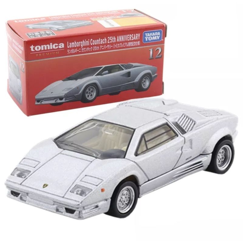 Tomica Premium 12 Lamborghini Countach Silver 25th Anniversary Original Takara Tomy