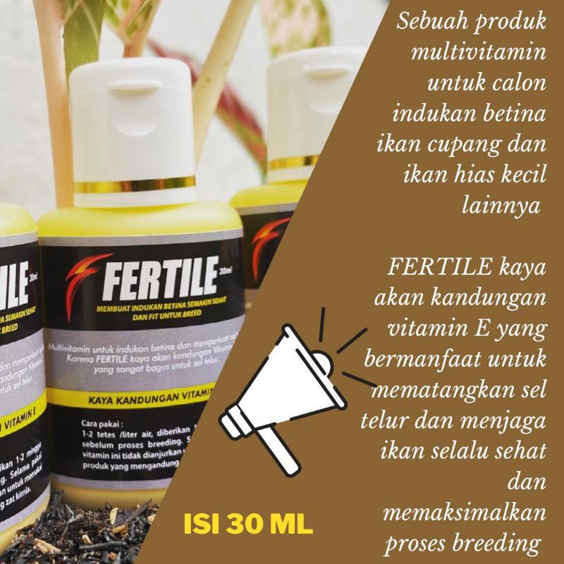 FERTILE Vitamin indukan female cupang dan ikan hias lainya