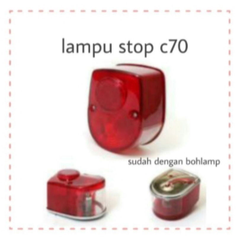 Lampu stoplamp c70 / Lampu belakang honda c70, stoplam c70
