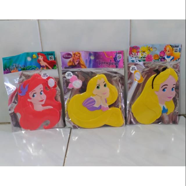 READY STOCK PRINCESS DISNEY X DAISO KOREA HAND MIRROR  - ORIGINAL