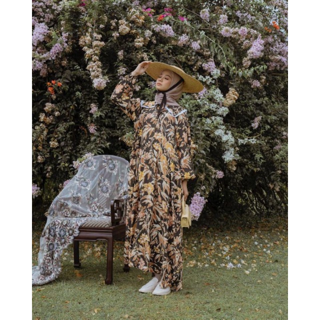 HAYYA NUDE PINK SABINE DRESS JADE GINGHAM NAVY BY HAIDEE ORLIN ORIGINAL 100%