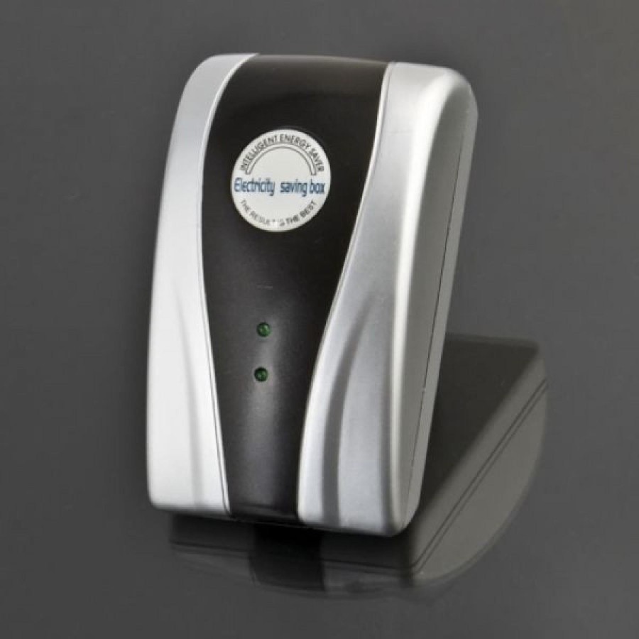 MOONBIFFY Electricity Power Saver EU Plug - SD-001 - Black/Silver