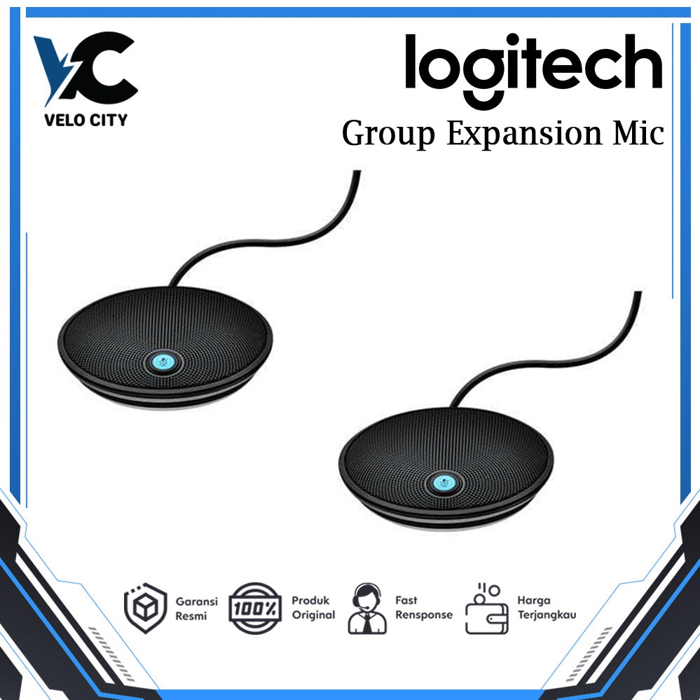 Logitech GROUP Expansion Mics for Large Meetings - Garansi 2 Tahun