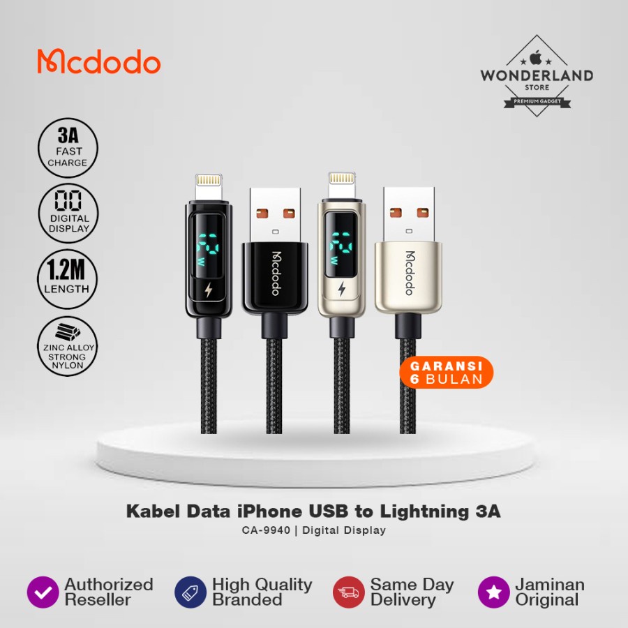 Jual Mcdodo Kabel Data Ip Usb A To Iph With Digital Display Indicator