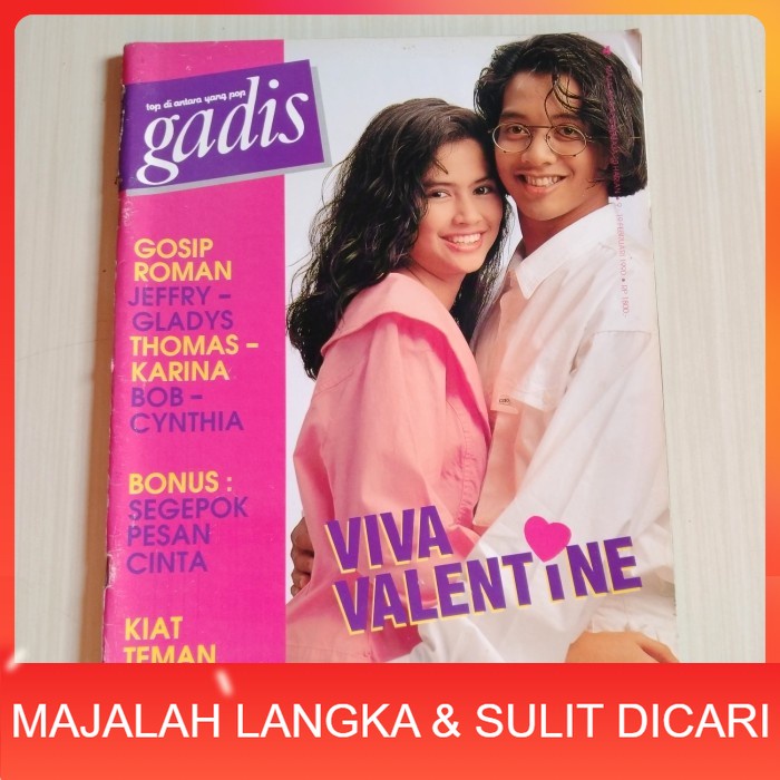 Majalah GADIS No.4 Feb 1990 BOB & CYNTHIA + BONUS Langka