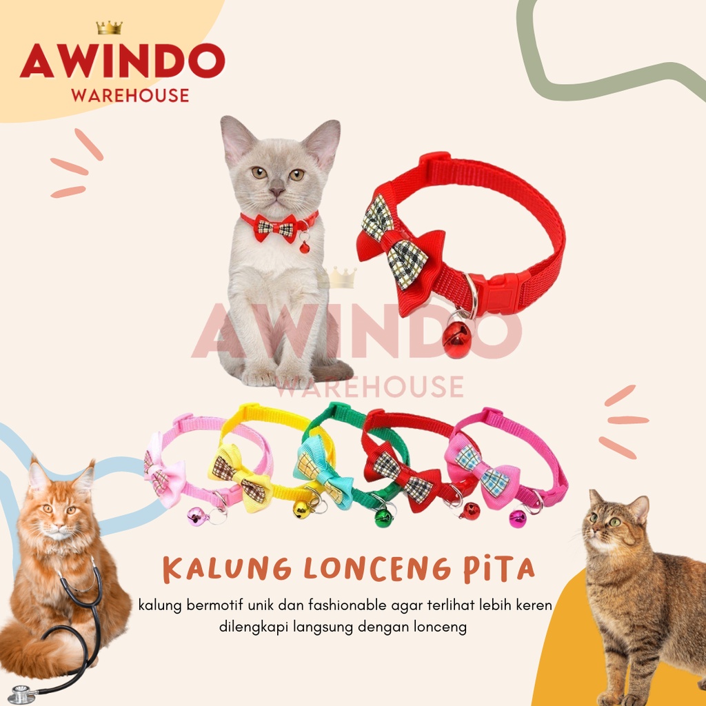 KALUNG BATMAN - Kalung Lonceng Pita Kucing Anjing Cat Collar