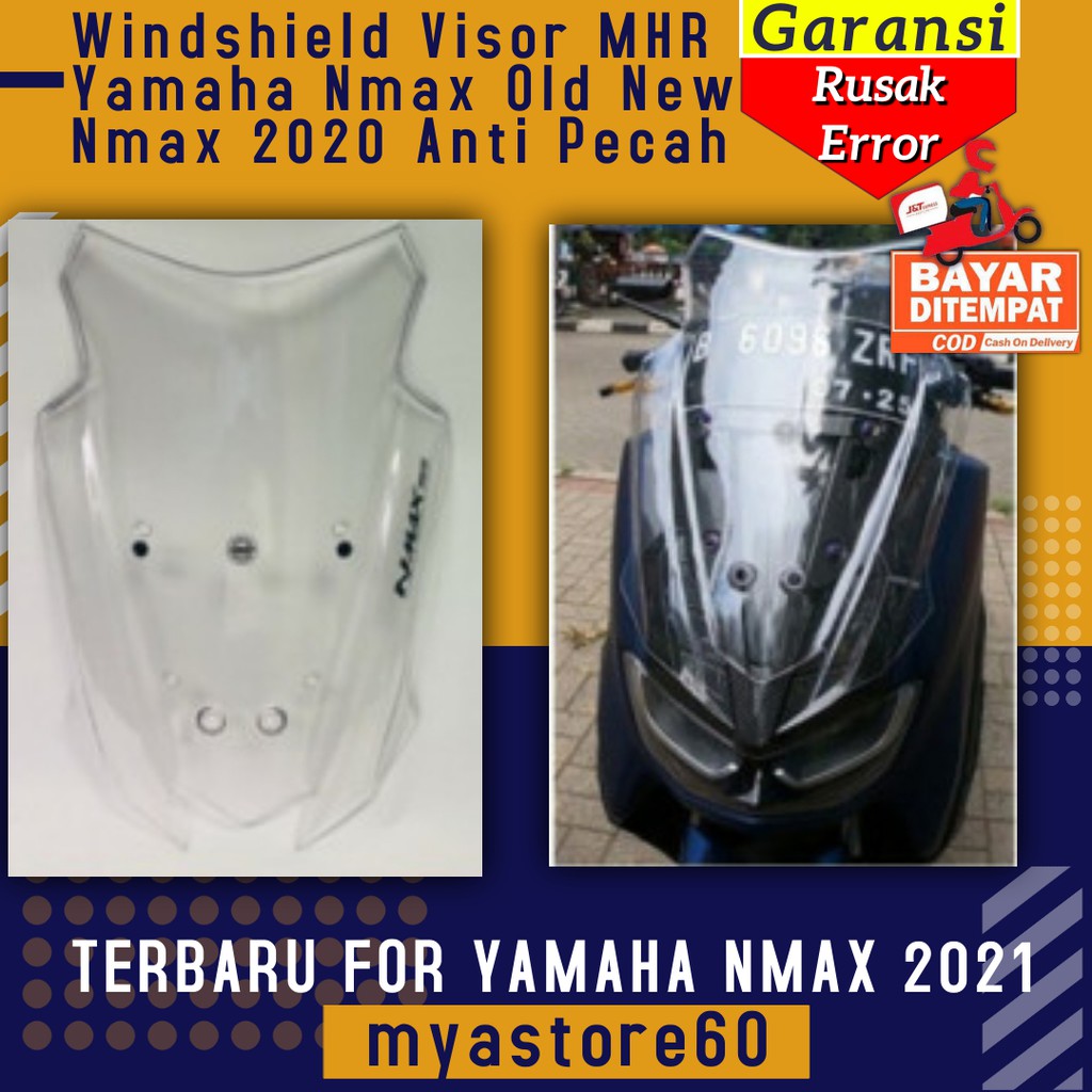 Windshield Visor Winsil Cover Tutup MHR Aksesoris Yamaha Nmax Old New Nmax 2021 Anti Pecah Terbaru