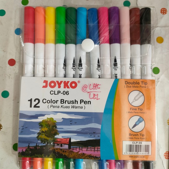 

Unik Joyko Color Brush Pen Clp-08 12 Warna Clp08 Elastic Natural Pena Kuas Gilaa!!!
