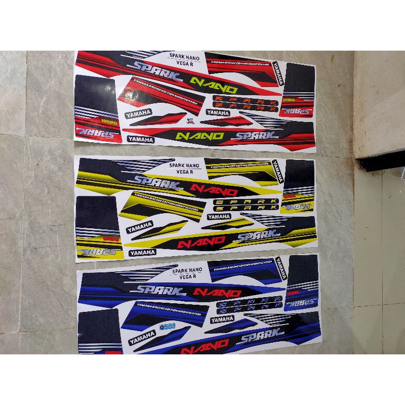 striping stiker vega r new spark