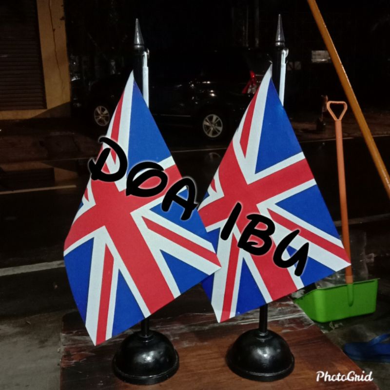 

best seller tiang kayu meja+bendera INGGRIS ready stock
