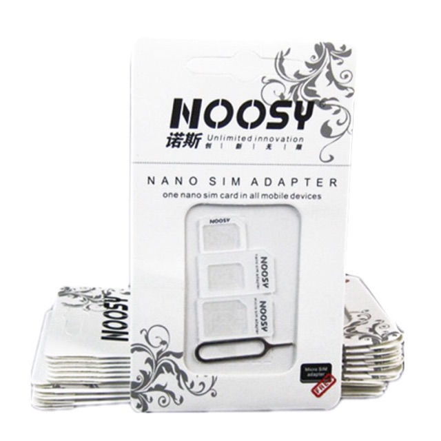 Simcard adaptor nossy 3 in 1 nano micro sim card murah grosir